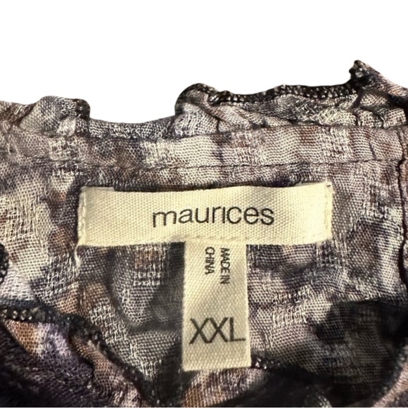 Maurices Floral Peasant Blouse - Picture 3 of 5